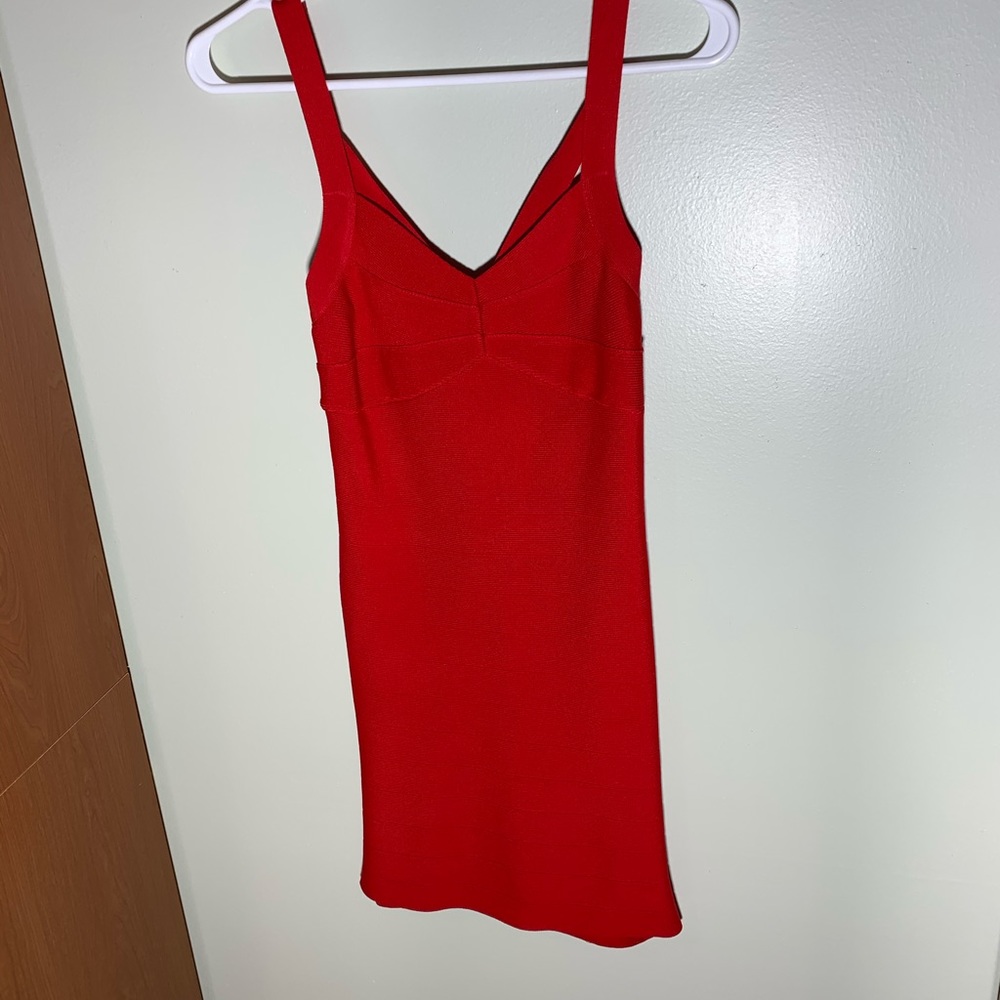 Red bandage dress
